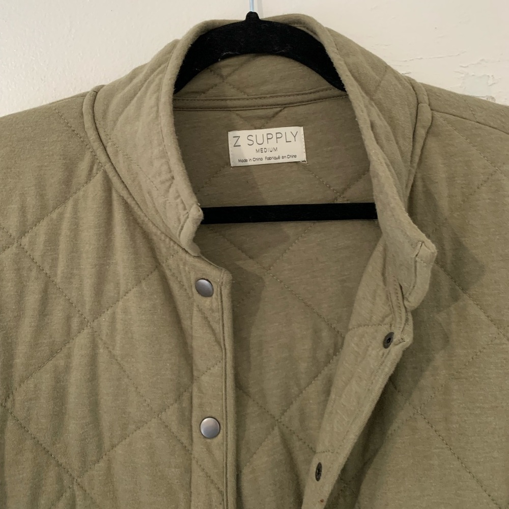 Z Supply Olive Quilted Jacket - Picture 3 of 5
